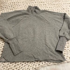 Super soft cropped turtle neck sweatshirt